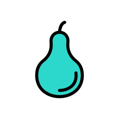 Şeffaf bir arkaplan üzerinde armut vektör çizimi. Konsept ve grafik tasarımı için birinci sınıf kalite simgeler..