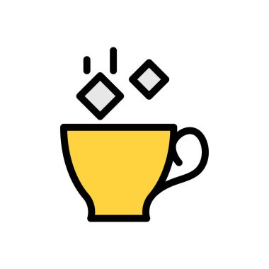 Saydam bir arkaplan üzerinde buz küpleri vektör çizimi. Konsept ve grafik tasarımı için özel kalite simgeleri..