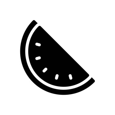 Şeffaf bir arkaplanda karpuz vektör illüstrasyonu. Konsept ve grafik tasarımı için özel kalite semboller..