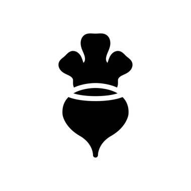 Şeffaf bir arkaplanda şalgam vektör illüstrasyonu. Konsept ve grafik tasarımı için özel kalite semboller..