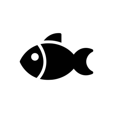 Şeffaf bir arkaplanda balık vektör çizimi. Konsept ve grafik tasarım simgeleri..