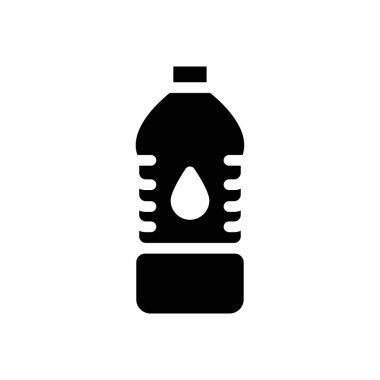 şeffaf bir arkaplan üzerinde şişe vektör illüstrasyonunu içiniz. Konsept ve grafik tasarım simgeleri için kaliteli semboller..