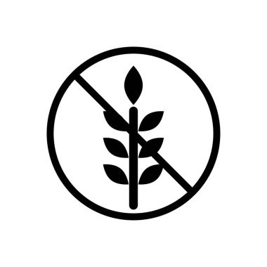 Şeffaf bir arkaplanda tahıl vektör çizimi yok. Konsept ve grafik tasarımı için özel kalite semboller..