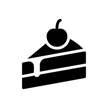 Şeffaf bir arkaplan üzerinde pasta vektör illüstrasyonu. Konsept ve grafik tasarımı için mükemmel kalite semboller..