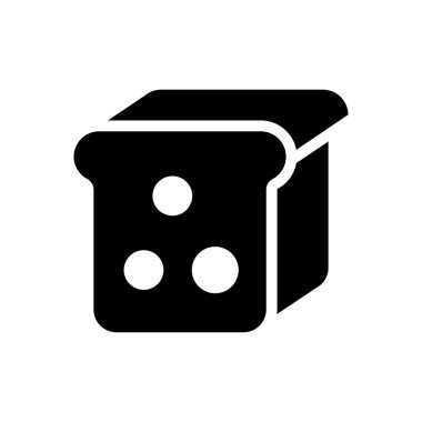 Şeffaf bir arkaplan üzerindeki ekmek vektör çizimi. Konsept ve grafik tasarım için mükemmel kalite sembolleri..