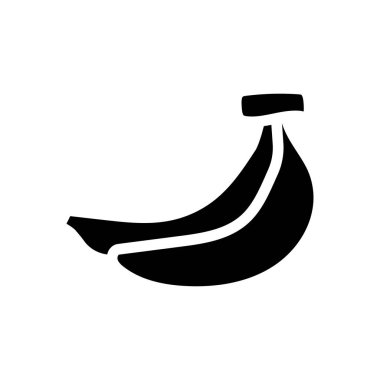 Saydam bir arkaplan üzerinde muz vektör çizimi. Konsept ve grafik tasarımı için mükemmel kalite semboller..