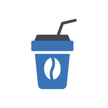 Şeffaf bir arkaplanda kahve vektörü çizimi. Konsept ve grafik tasarım simgeleri için kaliteli semboller..