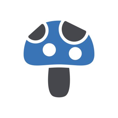 Saydam bir arkaplan üzerinde mantar vektör illüstrasyonu. Konsept ve grafik tasarımı için özel kalite semboller.. 