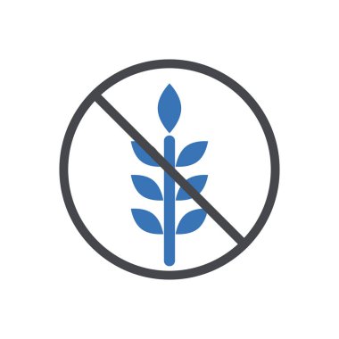 Şeffaf bir arkaplanda tahıl vektör çizimi yok. Konsept ve grafik tasarımı için özel kalite semboller..