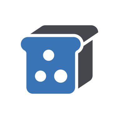 Şeffaf bir arkaplan üzerindeki ekmek vektör çizimi. Konsept ve grafik tasarım için mükemmel kalite sembolleri..