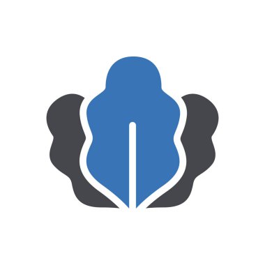 Saydam bir arkaplanda salata vektör illüstrasyonu. Konsept ve grafik tasarım için özel kalite semboller.. 