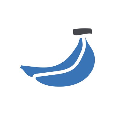 Saydam bir arkaplan üzerinde muz vektör çizimi. Konsept ve grafik tasarımı için mükemmel kalite semboller..