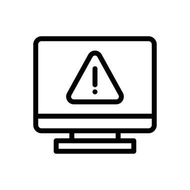 Şeffaf bir arkaplanda hata vektörü çizimi. Premium kalite sembolleri. Konsept ve grafik tasarım için ince çizgi simgesi. 