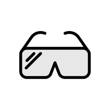 Şeffaf bir arkaplan üzerinde VR vektör illüstrasyonu. Konsept ve grafik tasarımı için premium kalite simgeleri..