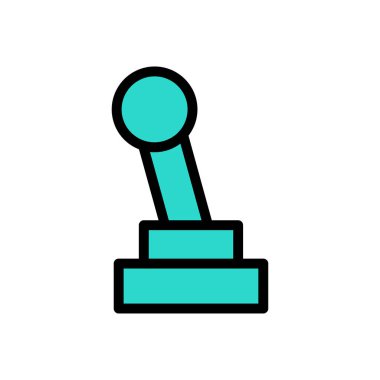 Şeffaf bir arkaplan üzerinde joystick vektör çizimi. Konsept ve grafik tasarım için premimium kalite simgeleri..