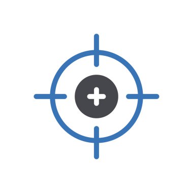 Şeffaf bir arkaplan üzerinde hedef vektör çizimi. Konsept ve grafik tasarımı için mükemmel kalite sembolleri.. 