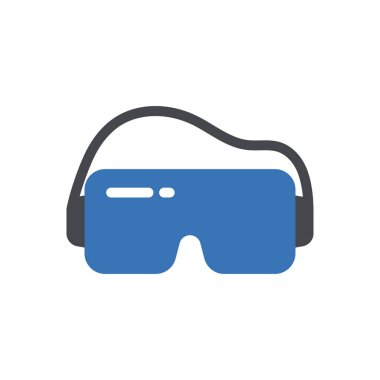 Şeffaf bir arkaplan üzerinde VR vektör illüstrasyonu. Konsept ve grafik tasarımı için mükemmel kalite sembolleri.. 