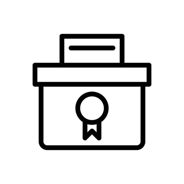 Wahlvektorabbildung Auf Transparentem Hintergrund Symbole Premium Qualität Thin Line Symbol — Stockvektor
