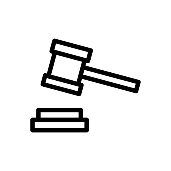 Legal Vector Illustration Transparent Background Premium Quality Symbols Thin Line — Stock Vector