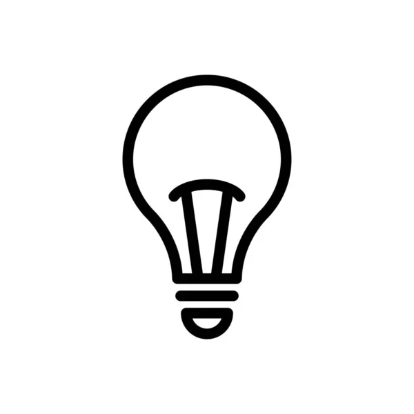 透明な背景に電球ベクトル図 プレミアム品質の象徴概念とグラフィックデザインのための細い線のアイコン — ストックベクタ