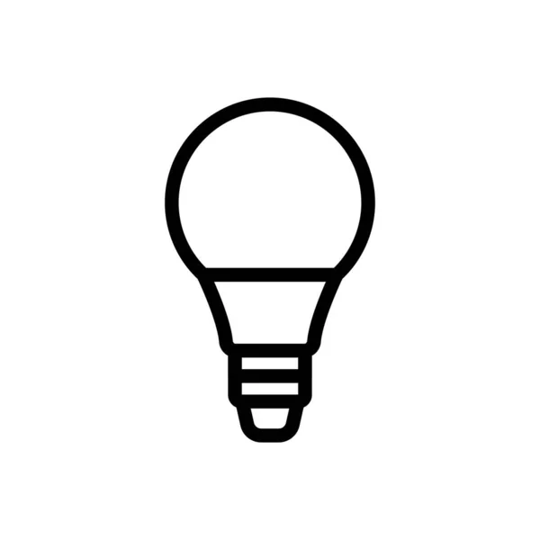 透明背景下的灯矢量插图 优质符号 概念和平面设计用细线图标 — 图库矢量图片