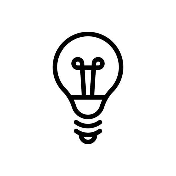 Ilustracja Wektora Lampy Przezroczystym Tle Symbole Jakości Premium Cienka Ikona — Wektor stockowy