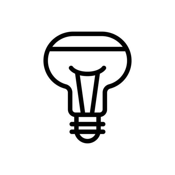 Lampenvektorillustration Auf Transparentem Hintergrund Symbole Premium Qualität Thin Line Symbol — Stockvektor