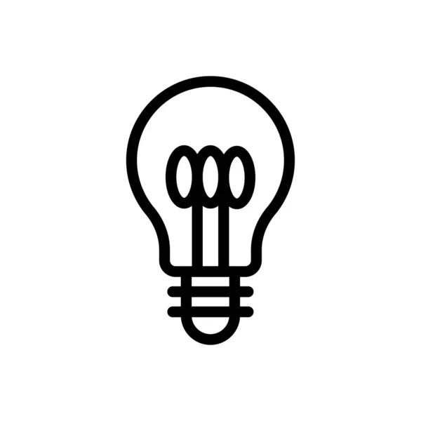 透明な背景の電球ベクトル図 プレミアム品質の象徴概念とグラフィックデザインのための細い線のアイコン — ストックベクタ