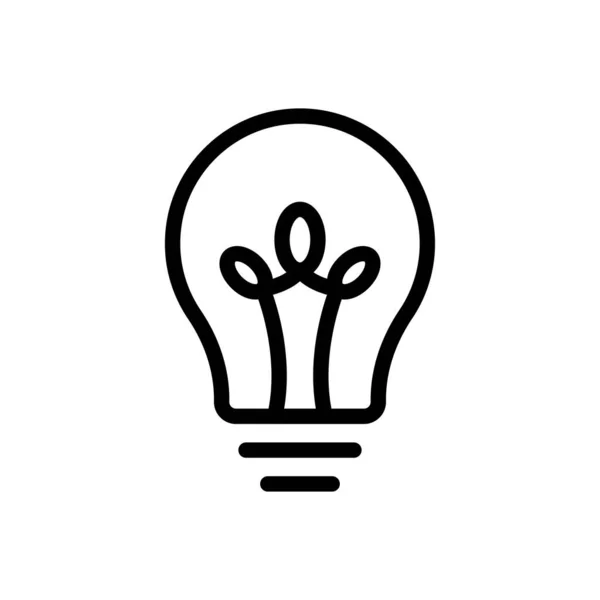 Ilustracja Wektora Lampy Przezroczystym Tle Symbole Jakości Premium Cienka Ikona — Wektor stockowy