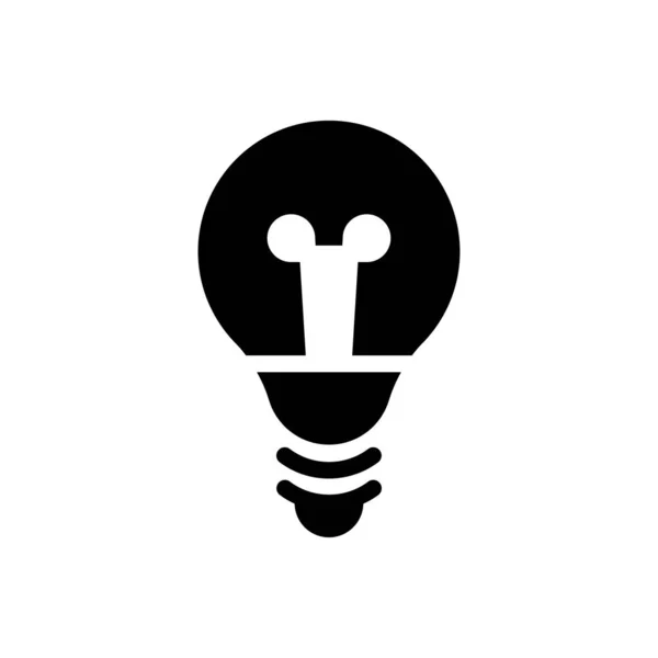 Ilustracja Wektora Lampy Przejrzystym Tle Symbole Jakości Premium Ikona Glifów — Wektor stockowy