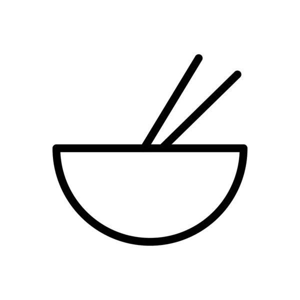 Chopstick Vetor Ilustração Fundo Transparente Símbolos Qualidade Premium Ícone Linha —  Vetores de Stock