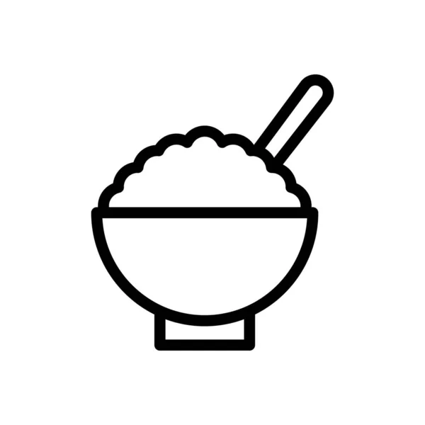 Rice Vector Illustration Transparent Background Premium Quality Symbols Thin Line — 스톡 벡터