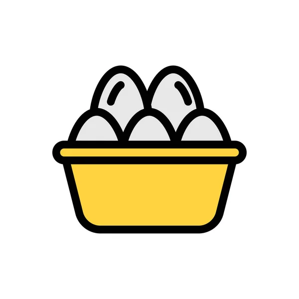 Saydam Bir Arkaplan Üzerinde Yumurta Vektör Çizimi Konsept Grafik Tasarım — Stok Vektör