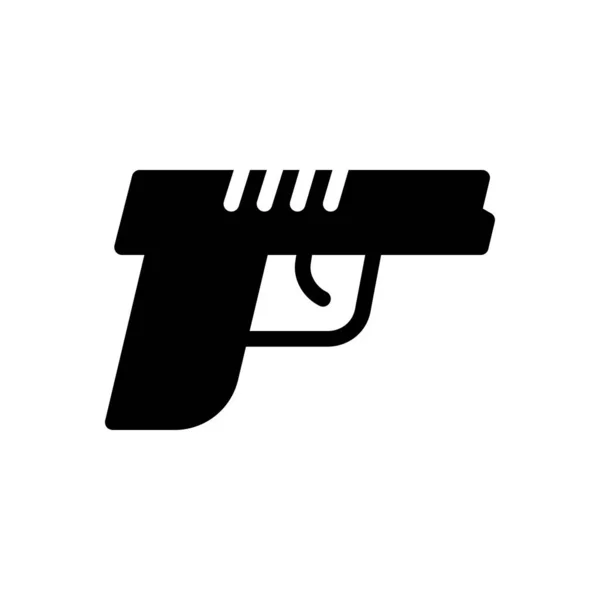 Illustrazione Vettoriale Pistola Uno Sfondo Trasparente Simboli Qualità Premium Icona — Vettoriale Stock