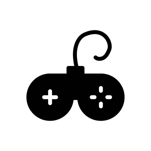 Joystick Vector Illustratie Een Transparante Achtergrond Premium Kwaliteit Symbolen Glyphs — Stockvector