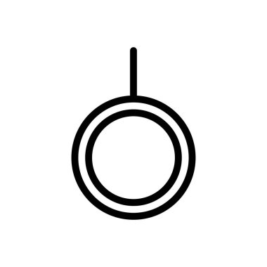 Şeffaf bir arkaplanda cinsiyet vektör çizimi. Konsept ve grafik tasarımı için ince çizgi simgesi..