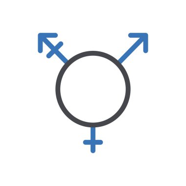 Şeffaf bir arkaplanda cinsiyet vektör illüstrasyonu. Konsept ve grafik tasarımı için mükemmel kalite sembolleri..