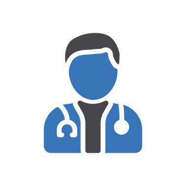 Şeffaf bir arkaplan üzerinde doktor vektör illüstrasyonu. Konsept ve grafik tasarım simgeleri için kaliteli semboller..