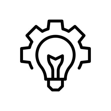 Şeffaf bir arkaplan üzerinde fikir vektör çizimi. Premium kalite semboller. Konsept ve grafik tasarım için ince çizgi simgesi.