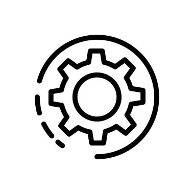 Şeffaf bir arkaplan üzerindeki vektör illüstrasyonunu yapılandırın. konsept ve grafik tasarım için ince çizgi simgesi.