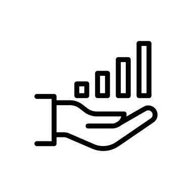 Şeffaf bir arkaplan üzerinde grafik vektör çizelgesi. Konsept ve grafik tasarımı için ince çizgi simgesi..