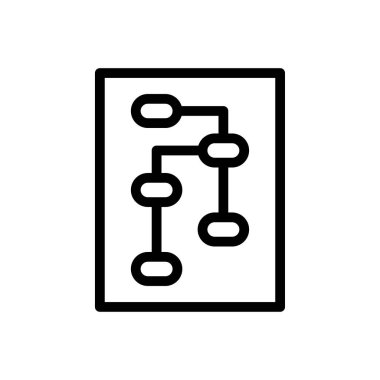 Şeffaf bir arkaplan üzerinde diyagram vektör çizimi. Konsept ve grafik tasarım için ince çizgi simgesi..