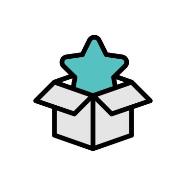 Şeffaf bir arkaplan üzerinde kutu vektör çizimi. Konsept ve grafik tasarımı için birinci sınıf kalite simgeler..