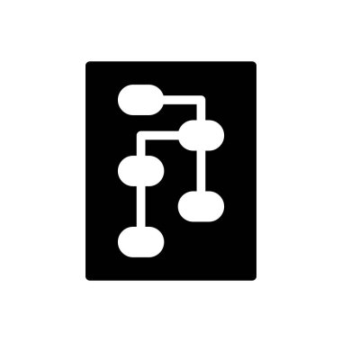 şeffaf bir arkaplan üzerinde akış şeması vektör illüstrasyonu. Konsept ve grafik tasarımı için mükemmel kalite sembolleri..