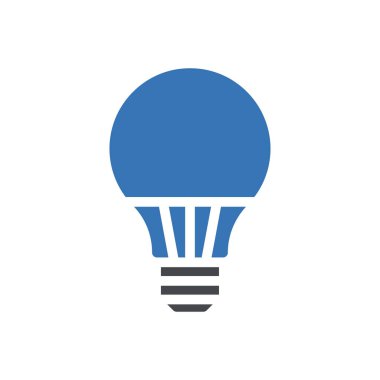 Şeffaf bir arkaplan üzerinde ampul vektör çizimi. Konsept ve grafik tasarımı için mükemmel kalite sembolleri..