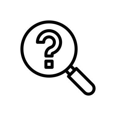 Saydam bir arkaplan üzerinde SSS vektör illüstrasyonu.Premium kalite sembolleri. Konsept ve grafik tasarım için ince çizgi simgesi.