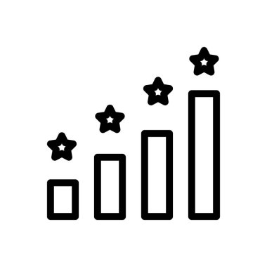 Şeffaf bir arkaplanda vektör çizimi derecelendirmesi.Premium kalite sembolleri. Konsept ve grafik tasarım için ince çizgi simgesi. 