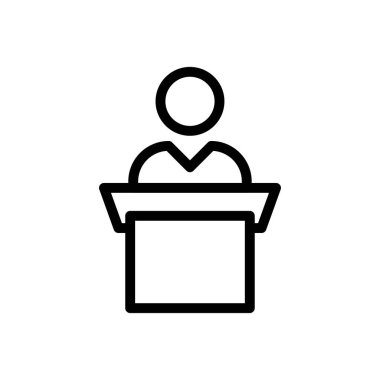 Şeffaf bir arkaplanda vektör illüstrasyonuna basın. Premium kalite sembolleri. Konsept ve grafik tasarım için ince çizgi simgesi. 