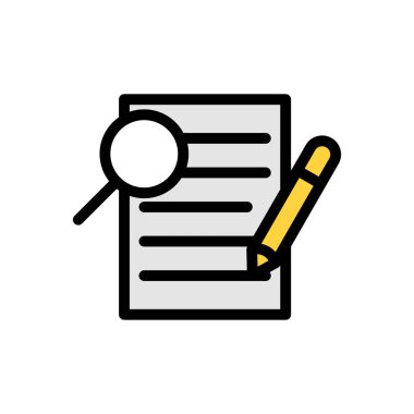 Şeffaf bir arkaplan üzerinde araştırma vektörü illüstrasyonu. Konsept ve grafik tasarımı için birinci sınıf kalite simgeler..