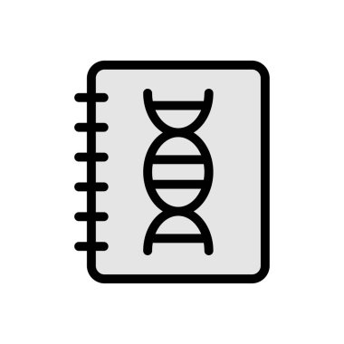 Saydam bir arkaplanda DNA vektör illüstrasyonu. Konsept ve grafik tasarım için premium kalite simgeleri.. 